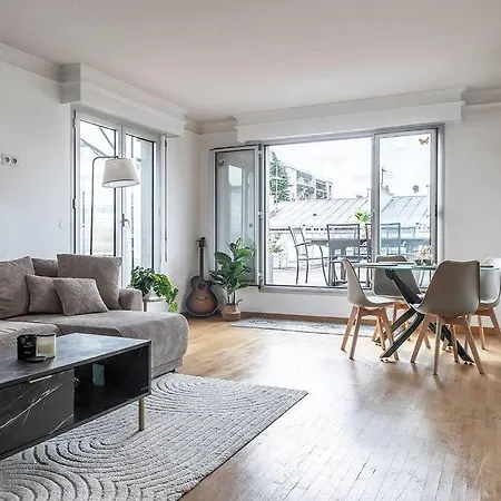 Magnificient Terrace 6 Pers Flat Parigi